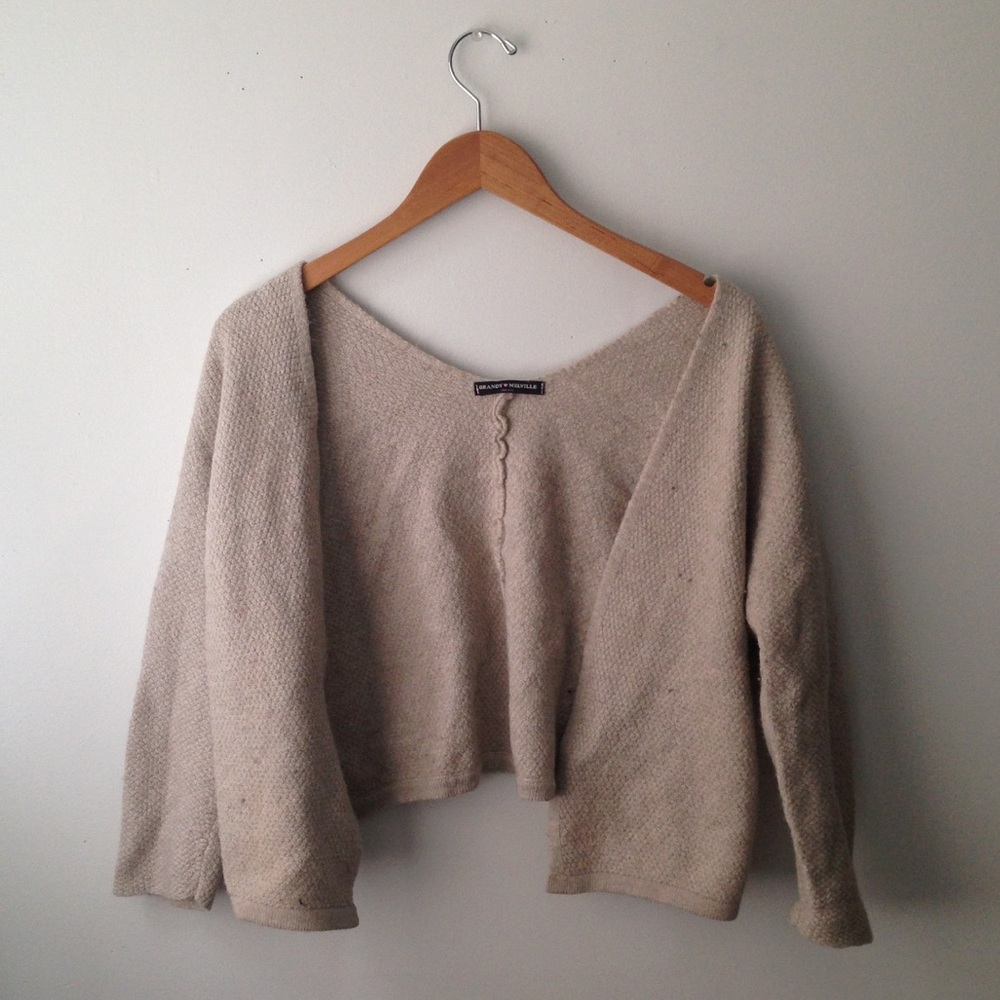 Beige brandy Melville cardigan